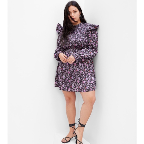 🎄CYBER MONDAY SALE🎄Gap Smocked Ruffle Sleeve Mini Dress - Picture 4 of 4